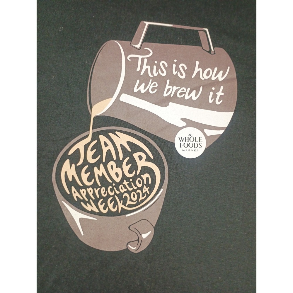 Whole Foods Market Team Member Appreciation 2024 Long Sleeve Shirt Black Small - Picture 2 of 9